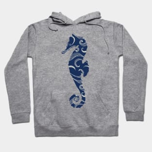 Navy seahorse Hoodie